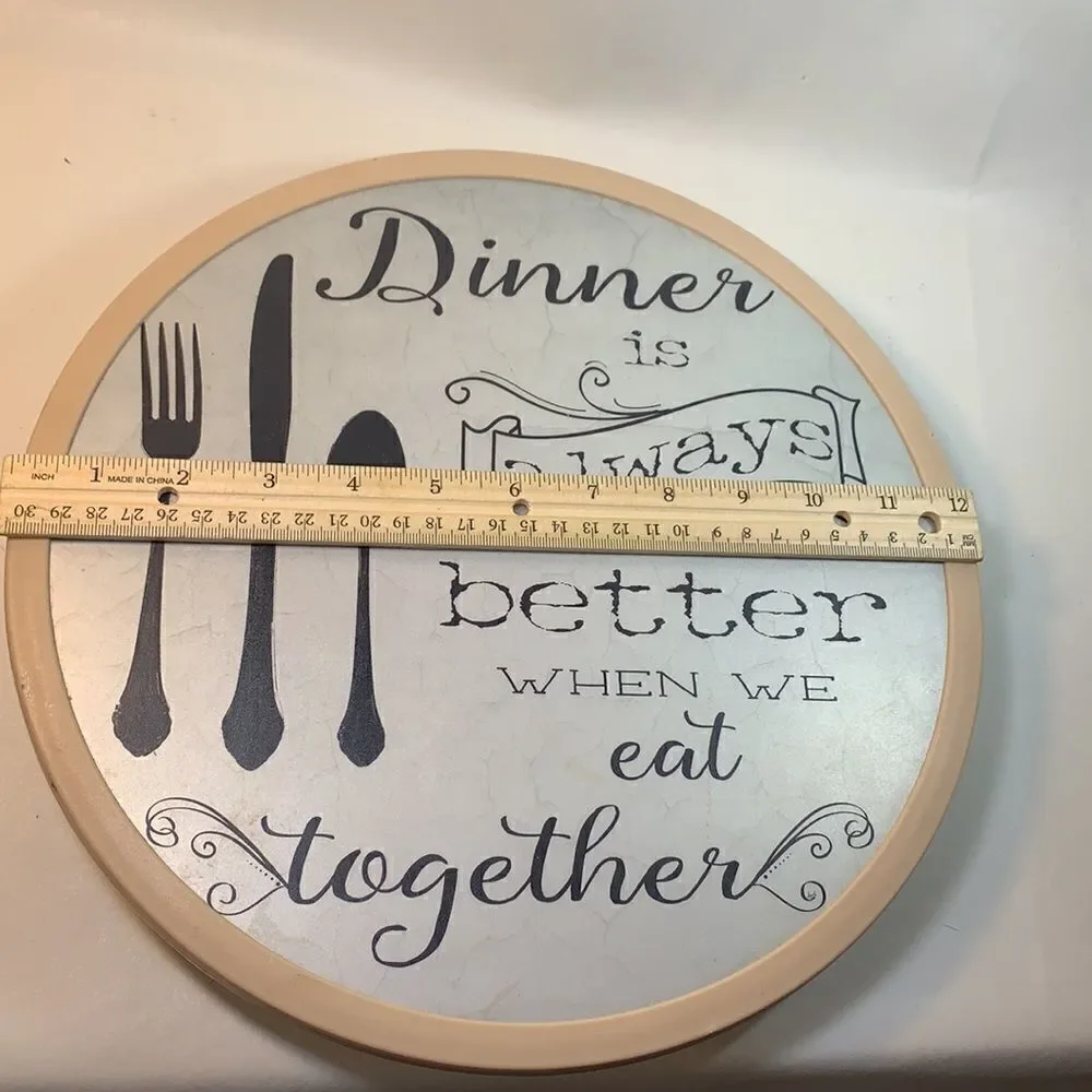 Turntable Dinner Is Always Better When We Eat